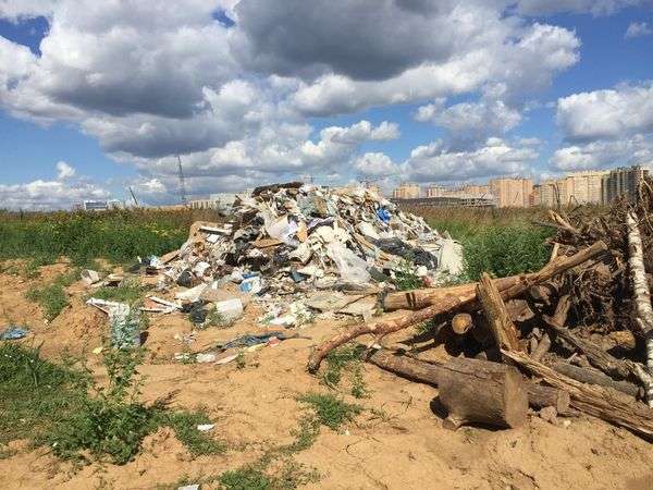 Свалка у Сосенского кладбища