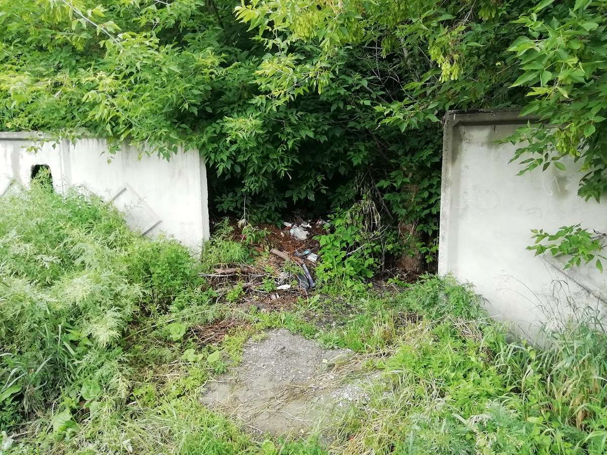 Свалка за забором с. Канашево