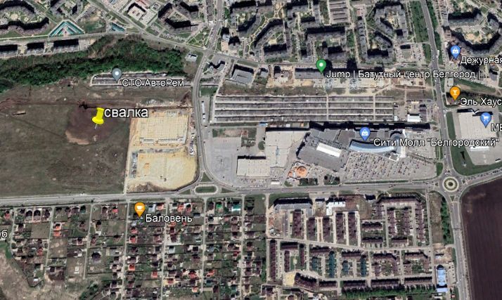 Снегосвалка на Пригородной