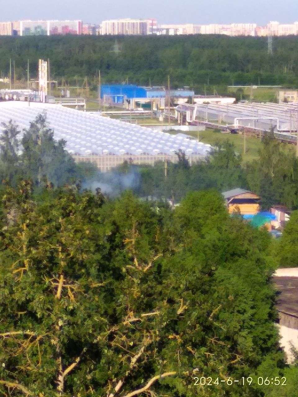 Место сжигания отходов производства в Колтушах