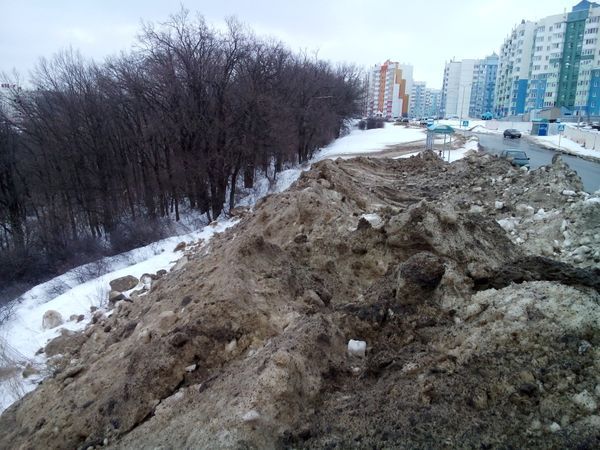 Снегосвалка на Есенина
