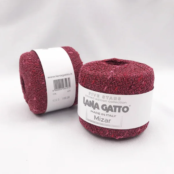 Lana Gatto, Mizar, Вискоза 73% Нейлон 27%, Разноцветный/Ягодный (9305)
