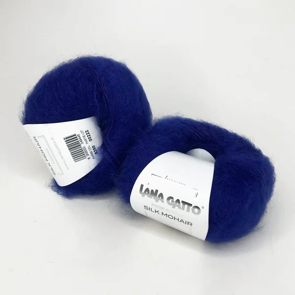 Lana Gatto, Silk Mohair, Кид мохер 75% Шёлк 25%, Синий/Королевский синий (8390)