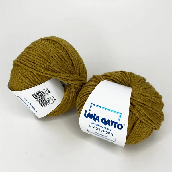 Lana Gatto, Maxi Soft, Меринос 100%, Оливковый/Оливка (8564)