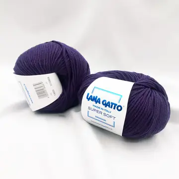 Lana Gatto, Super soft, Меринос 100%, Фиолетовый/Темно-фиолетовый (14600)