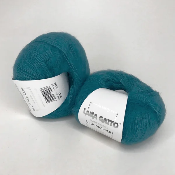 Lana Gatto, Silk Mohair, Кид мохер 75% Шёлк 25%, Бирюзовый/Сине-зеленый/Бирюзовый (7267)