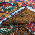 Плательная, Вискоза 98% Люрекс 2%, Коричневый/Коричневый (0710205) 2