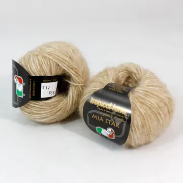Tropical Lane, Mia star, Альпака 15% Полиамид 52% Шерсть 33%, Бежевый/Карамель (612)