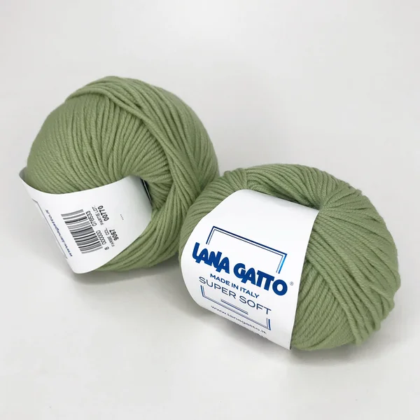 Lana Gatto, Super soft, Меринос 100%, Зеленый/Папоротник (9067)
