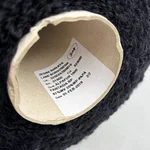 ZEGNA BARUFFA LANE BORGOSESIA, Alpafur, Альпака 35% Меринос 61% Полиамид 4%, Черный/Вечный мрак (620060-1) 3