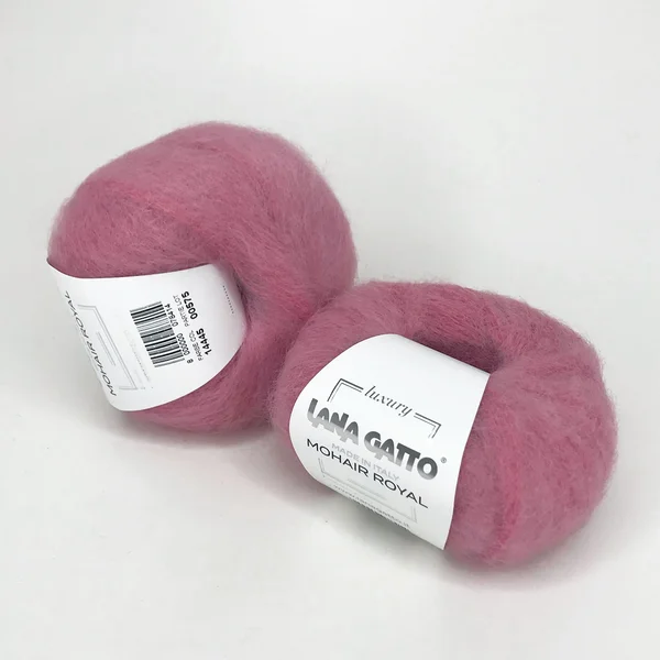 Lana Gatto, Mohair Royal, Мохер 80% Нейлон 20%, Розовый/Роза (14445)
