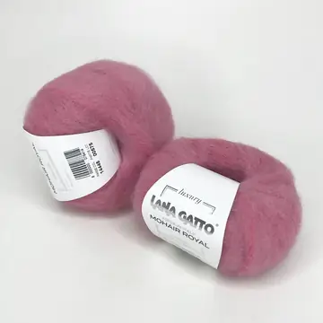 Lana Gatto, Mohair Royal, Мохер 80% Нейлон 20%, Розовый/Роза (14445)