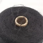 Filcom, Tramonto, Супер кид мохер 75% Шёлк 25%, Черный/Боггарт (3031) 2