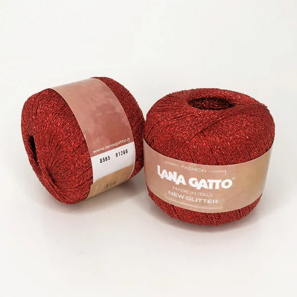 Lana Gatto, New Glitter, Нейлон 49% Полиэстер 51%, Коралловый/Красный (8585)