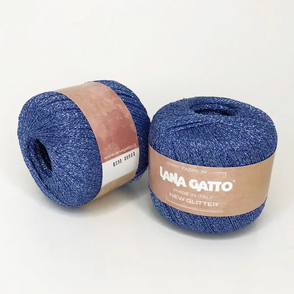 Lana Gatto, New Glitter, Нейлон 49% Полиэстер 51%, Голубой/Голубой (8590)