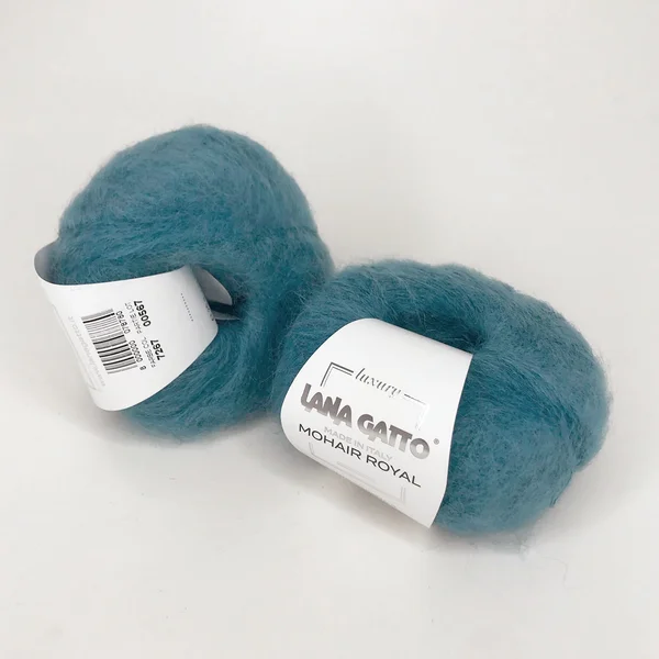 Lana Gatto, Mohair Royal, Мохер 80% Нейлон 20%, Бирюзовый/Бирюзовый (7267)