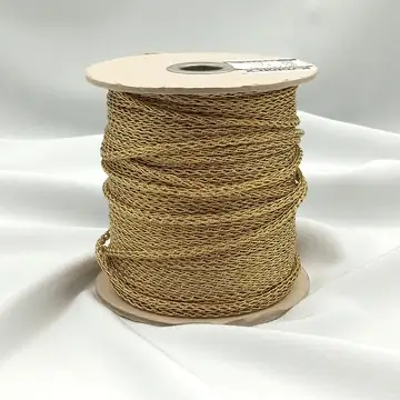 Kyototex, METALLIC-CHAIN, Вискоза 73% / Нейлоновая плёнка / Японская бумага 13%, Желтый/Золото (21-09-21-5)