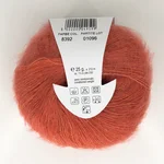 Lana Gatto, Silk Mohair, Кид мохер 75% Шёлк 25%, Терракотовый/Яркий персик (8392) 2