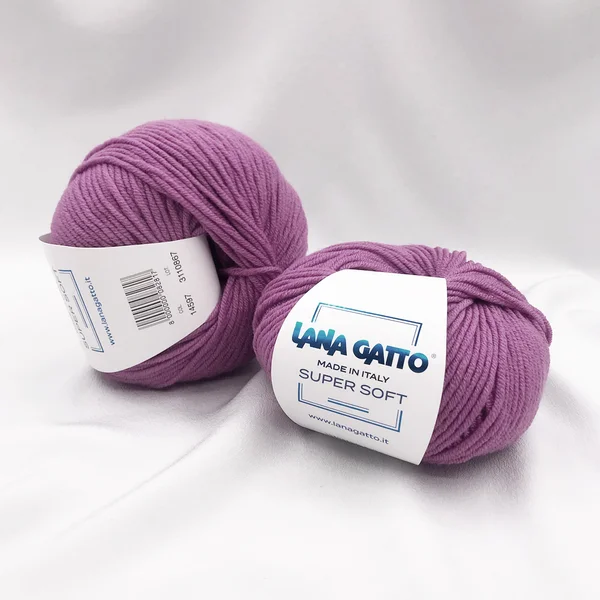 Lana Gatto, Super soft, Меринос 100%, Фиолетовый/Орхидея (14597)