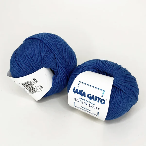 Lana Gatto, Super soft, Меринос 100%, Синий/Василек (13993)