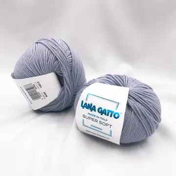 Lana Gatto, Super soft, Меринос 100%, Сиреневый/Сиреневый туман (9428)