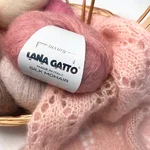 Lana Gatto, Silk Mohair, Кид мохер 75% Шёлк 25%, Бордовый/Красный бархат (6026) 4