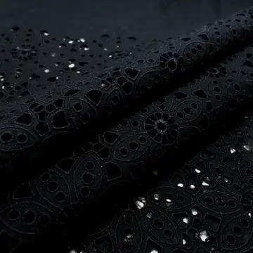 Шитье, Плательная, Хлопок 100%, Черный/Черный (2310205)