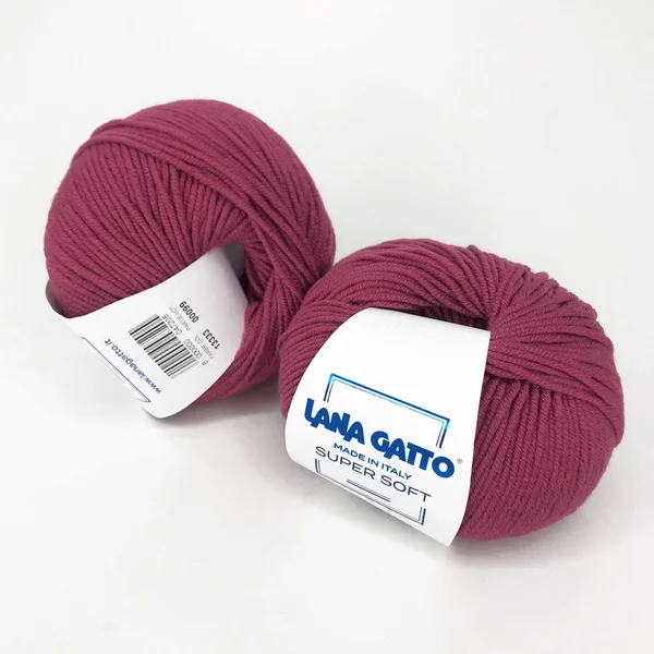 Lana Gatto, Super soft, Меринос 100%, Розовый/Роза (13333)