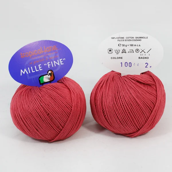 Tropical Lane, Mille fine, Хлопок 100%, Коралловый/Коралл (100)