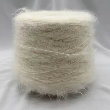 Millefili spa, Wigrms, Меринос 5% Полиамид 8% Супер кид мохер 87%, Молочный/Мягкое облако (7321)