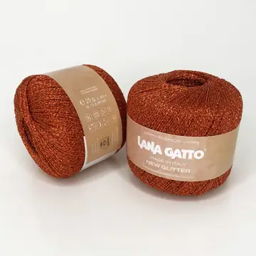 Lana Gatto, New Glitter, Нейлон 49% Полиэстер 51%, Оранжевый/Оранжевый (9117)