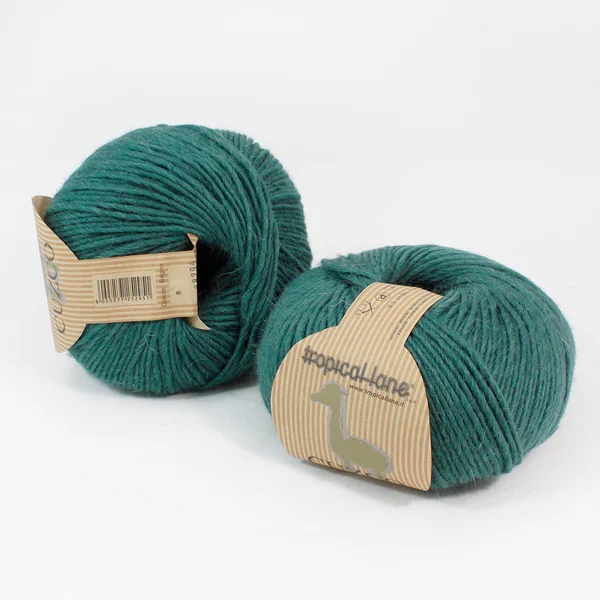 Tropical Lane, Cuzco, Альпака 27% Дралон 18% Меринос 50% Мохер 5%, Зеленый/Малахитовый (8)