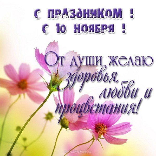 10 ноября открытка