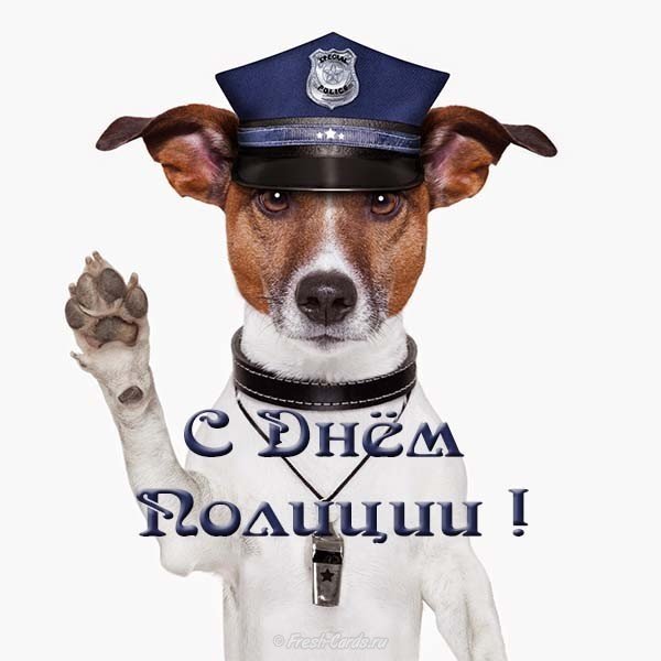 День полиции прикольная открытка