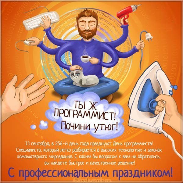 День программиста картинка и поздравление