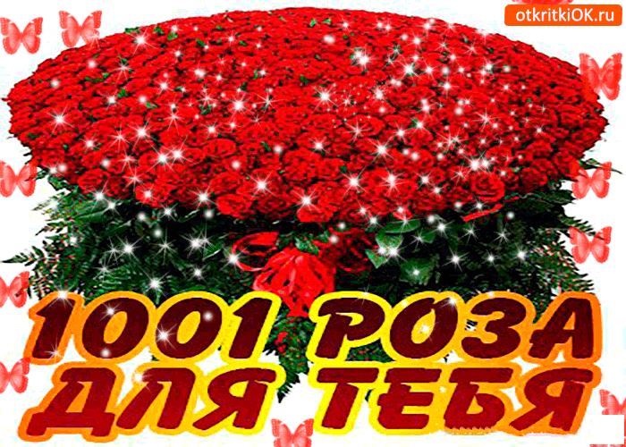 Для тебя 1001 роз от меня