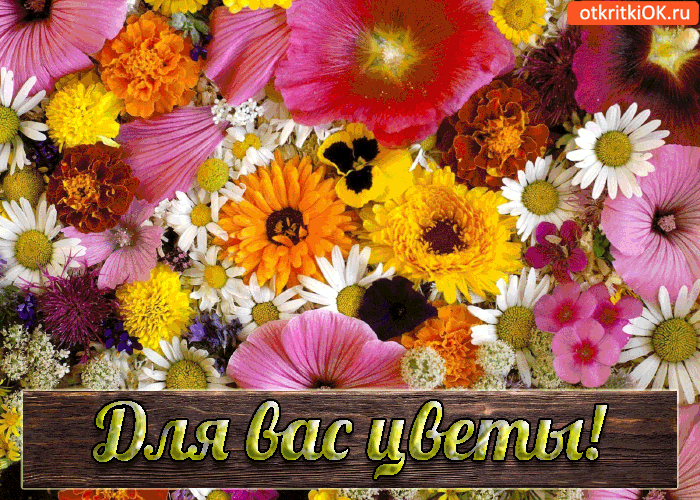 Для вас цветы!