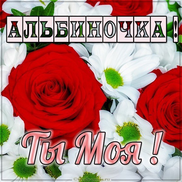 Картинка Альбиночка ты моя