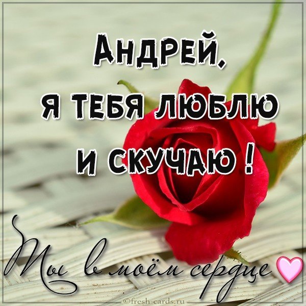 Картинка Андрей я тебя люблю и скучаю