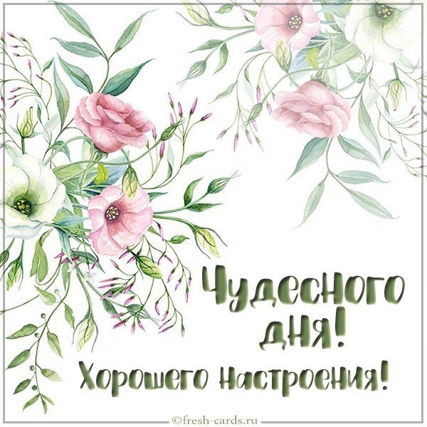 Картинка чудесного дня и хорошего настроения