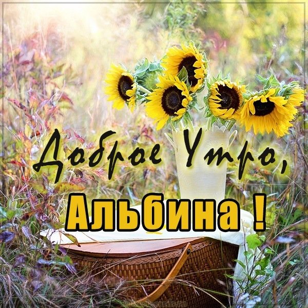 Картинка доброе утро Альбина
