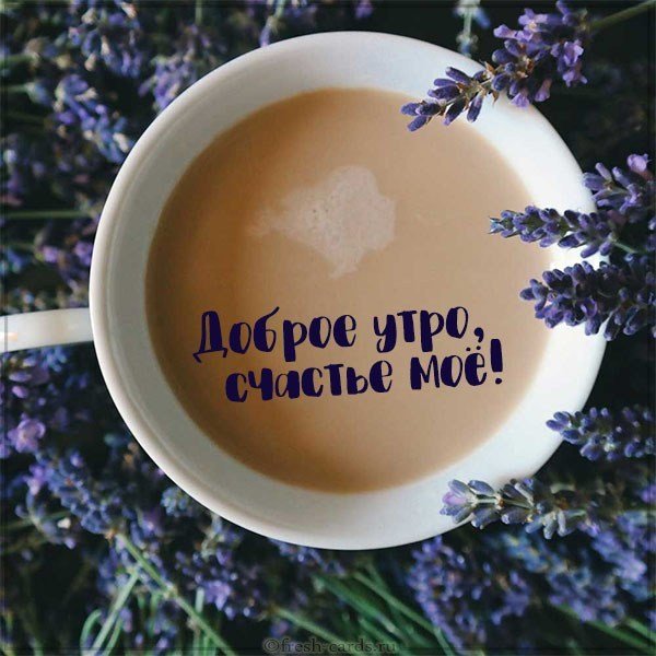 Картинка доброе утро счастье мое любимой