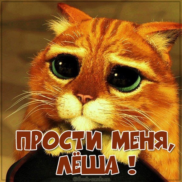 Картинка Леша прости меня