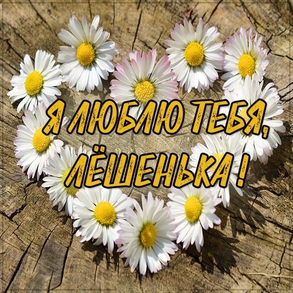 Картинка Лешенька я тебя люблю