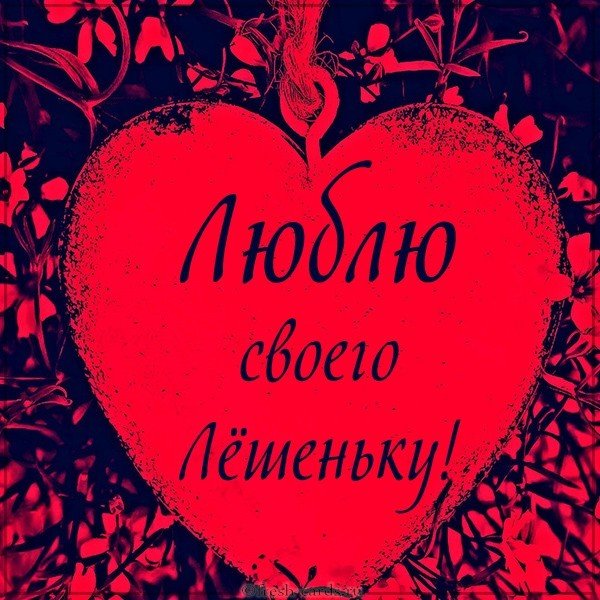 Картинка люблю своего Лешеньку