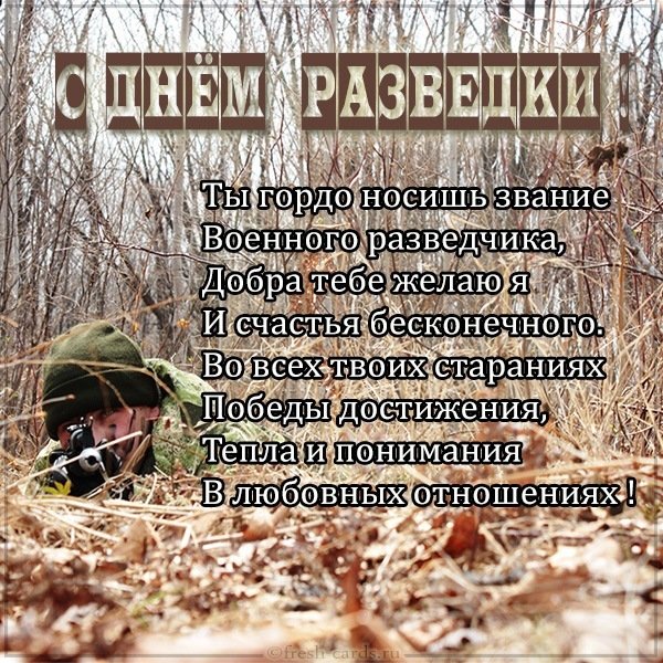 Картинка на день разведки с поздравлением