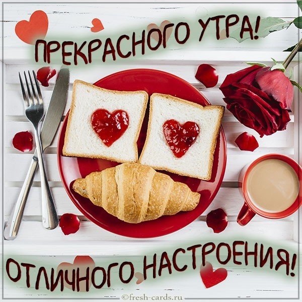 Картинка прекрасного утра и отличного настроения