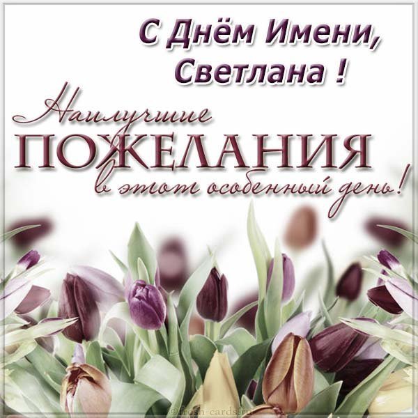 Картинка с днем имени Светлана