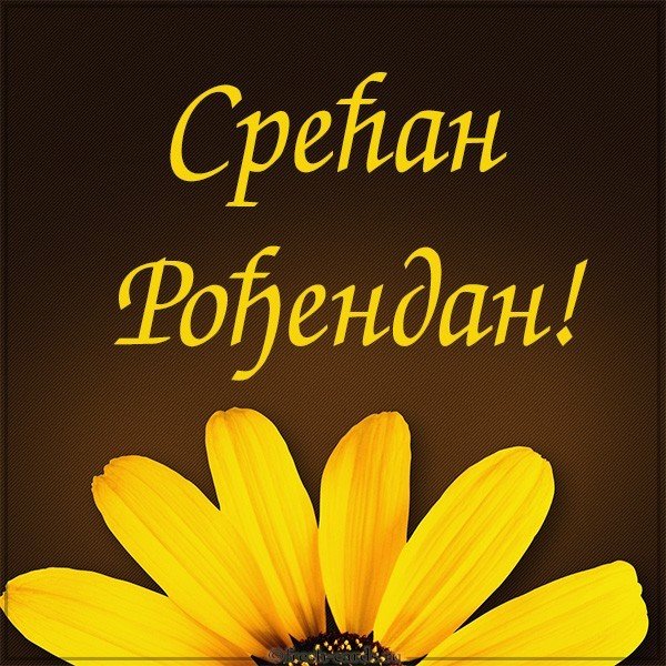 Картинка с днем рождения женщине на сербском