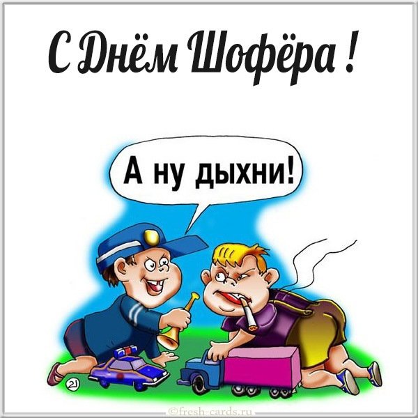 Картинка с днем шофера с приколом